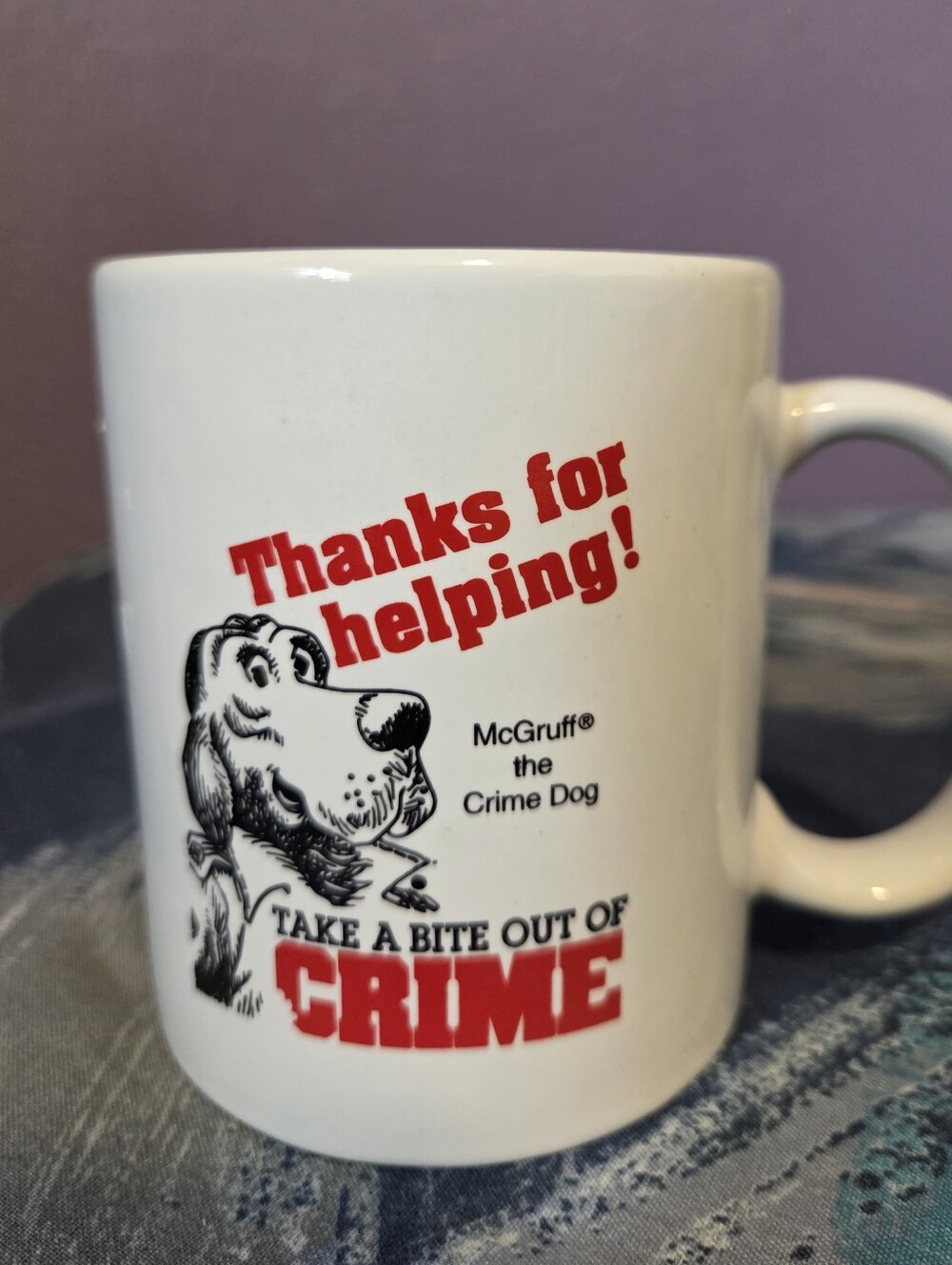 McGruff The Crime Dog "Take A Bite Out Of Crime" Coffee Mug